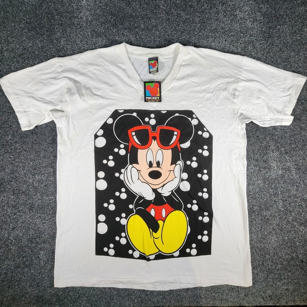 Mickey Unlimited Mickey Mouse‎ Single Stitch T-Shirt Sz XL NEW With Tag Vintage